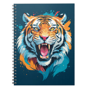 Roaring Tiger Face Notizblock