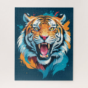 Roaring Tiger Face Puzzle