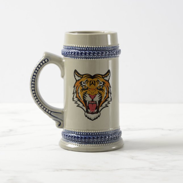 Roaring Tiger Head-25818 Bierglas (Links)
