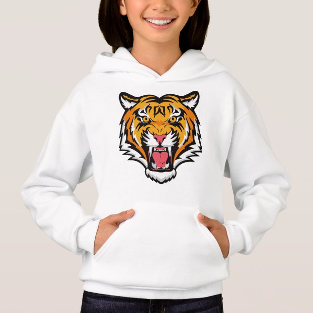 Roaring Tiger Head-25818 Hoodie (Vorderseite)