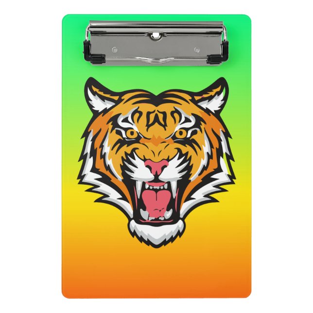 Roaring Tiger Head-25818 Mini Klemmbrett (Vorderseite)