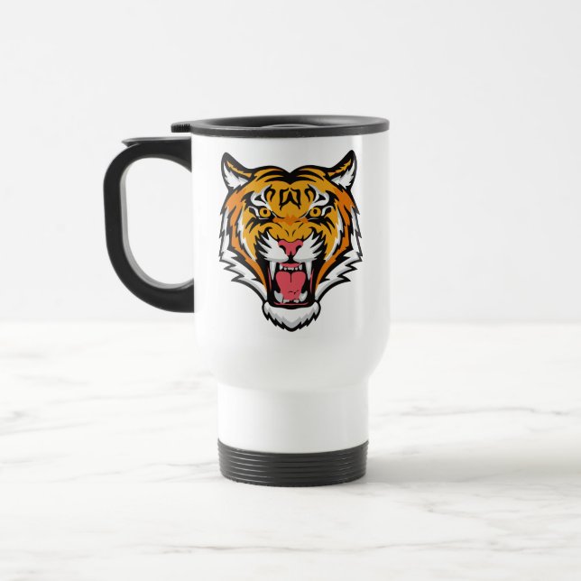 Roaring Tiger Head-25818 Reisebecher (Links)