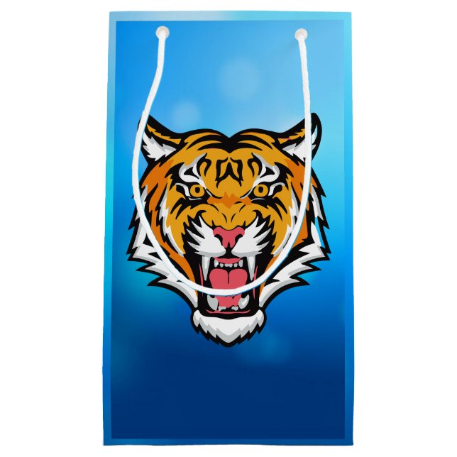 Roaring Tiger Head-25818 Reiseumarmung Kleine Geschenktüte (Vorderseite)
