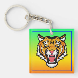Roaring Tiger Head-25818 Schlüsselanhänger