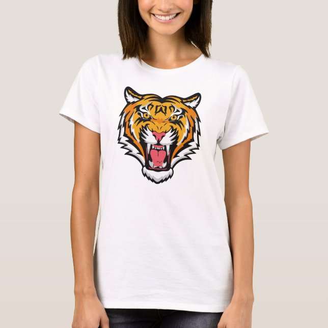 Roaring Tiger Head-25818 T-Shirt (Vorderseite)
