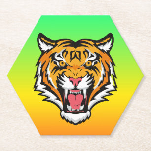 Roaring Tiger Head-25818 Untersetzer