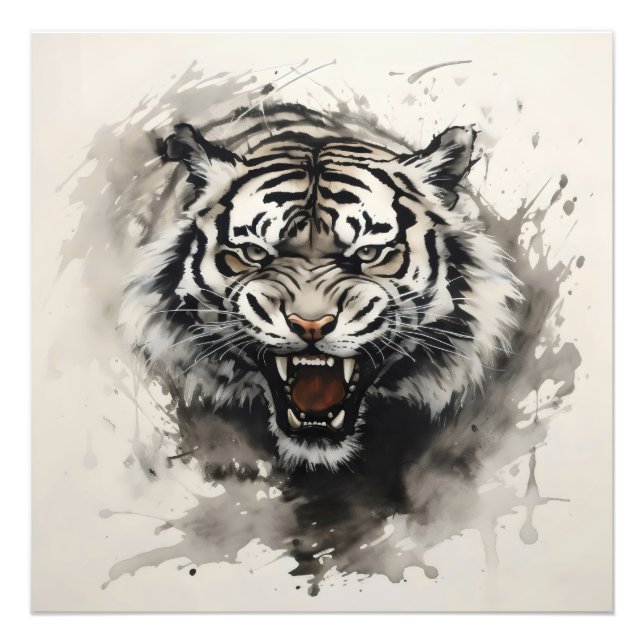 Roaring Tiger Ink Fotodruck (Vorne)