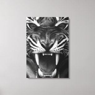 Roaring Tiger Leinwanddruck