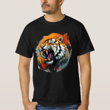 Roaring Tiger T - Shirt - Intensiv farbig