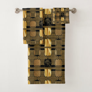 Roaring Twenties Art Deco Badetuch Set