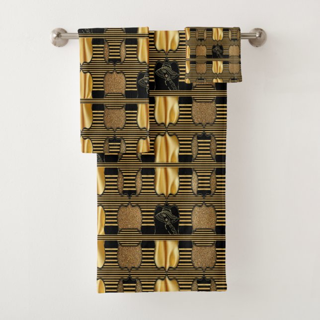 Roaring Twenties Art Deco Badetuch Set (Insitu)