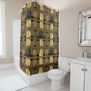 Roaring Twenties Art Deco Dusche Vorhang