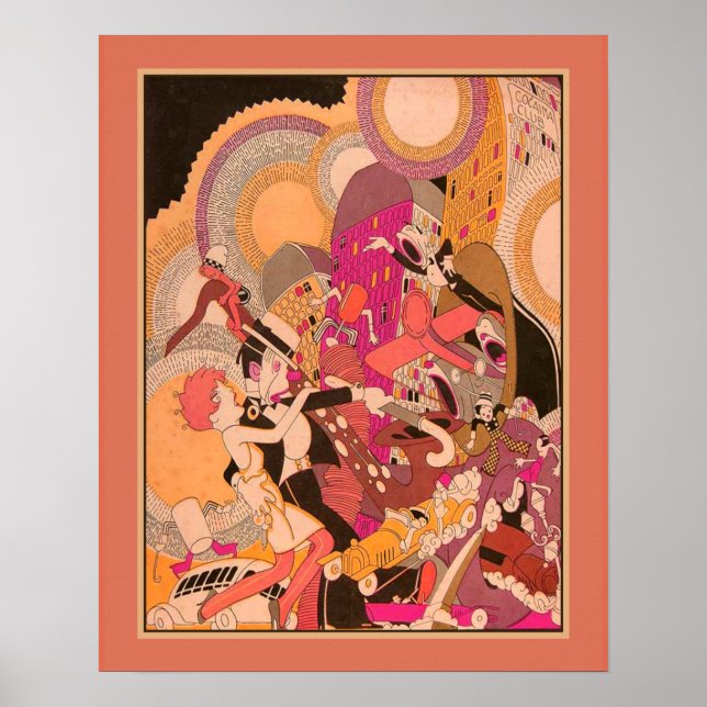 Roaring Twenties Art Deco Poster (Vorne)