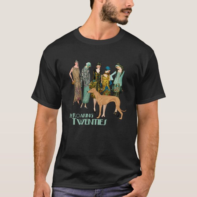 Roaring Twenties Flapper Girls T-Shirt (Vorderseite)