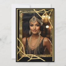 Roaring Twenties Flapper Note Card