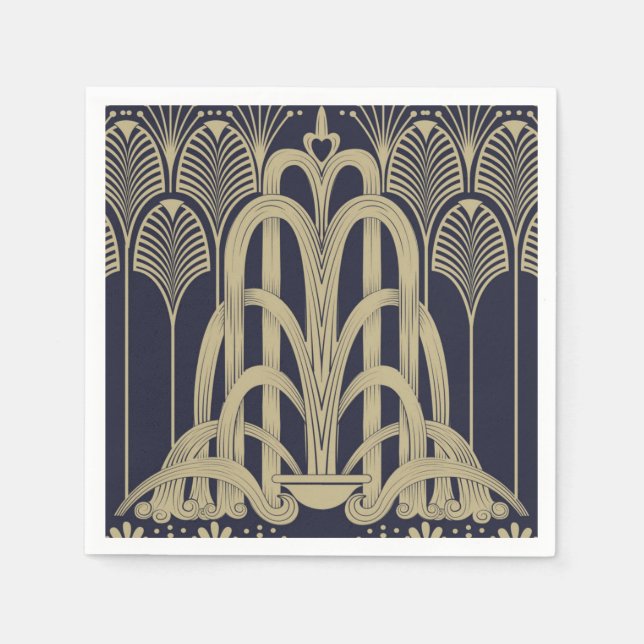 Roaring Twenties Fountain Serviette (Vorderseite)
