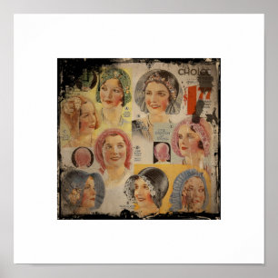 Roaring Twenties Hat-Werbung Poster