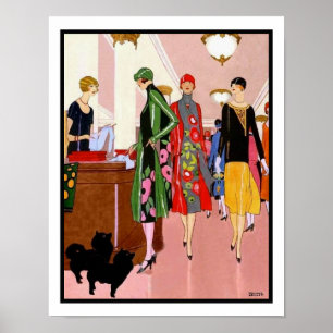 Roaring Twenties Ladys Fashion Poster