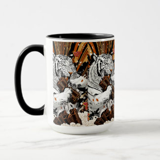 Roaring White Tiger – Bold Morning Energy Tasse