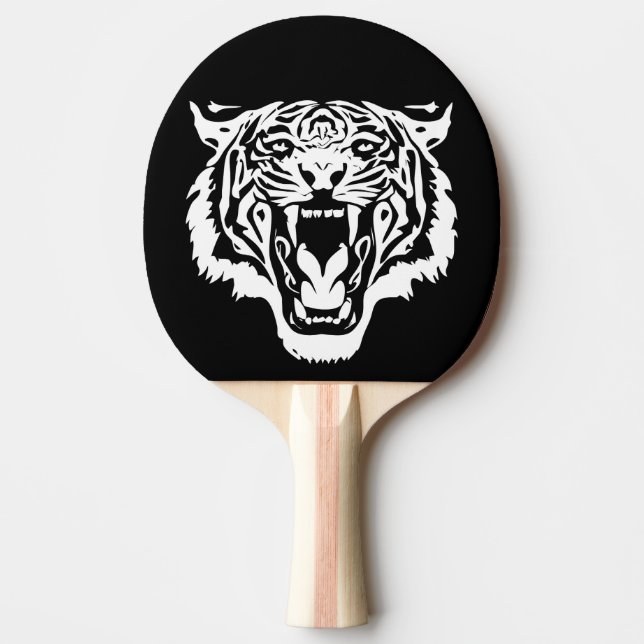 Roaring White Tiger Tischtennis Schläger (Vorderseite)