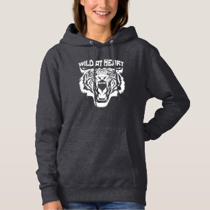 Roaring White Tiger   Wild im Herzen Hoodie