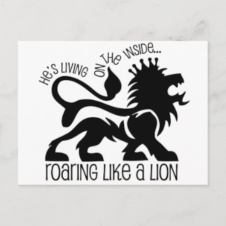 Roaring wie ein Löwe Postkarte