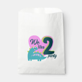 Roarsome 2. Girls Geburtstagsparty Gunst Taschen Geschenktütchen