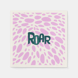 Roarsome 2. Girls Geburtstagsparty Paper Napkin Serviette