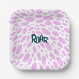 Roarsome 2. Girls Geburtstagsparty Teller