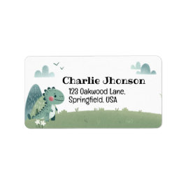 Roarsome Dino Birthday – Adressaufkleber