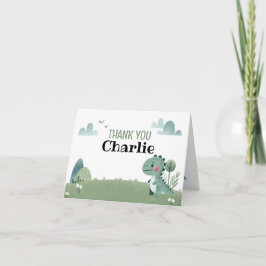 Roarsome Dino Birthday – Dankeskarte