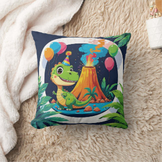 Roarsome Dino Throw Pillow Kissen