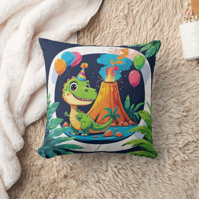 Roarsome Dino Throw Pillow Kissen (Decke)