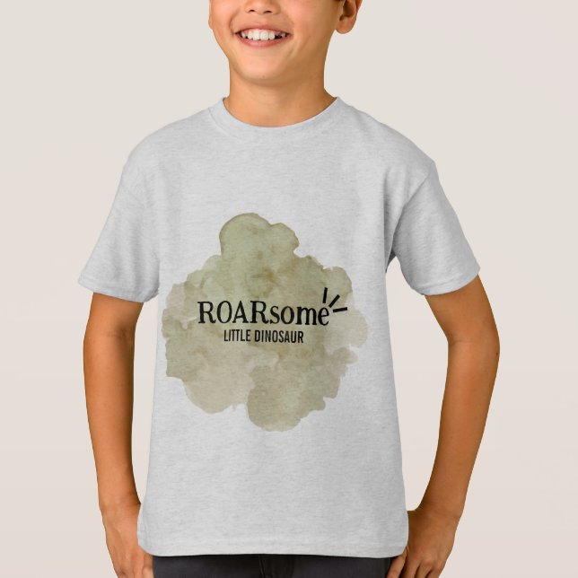 Roarsome Little Dinosaur Party T - Shirt (Vorderseite)