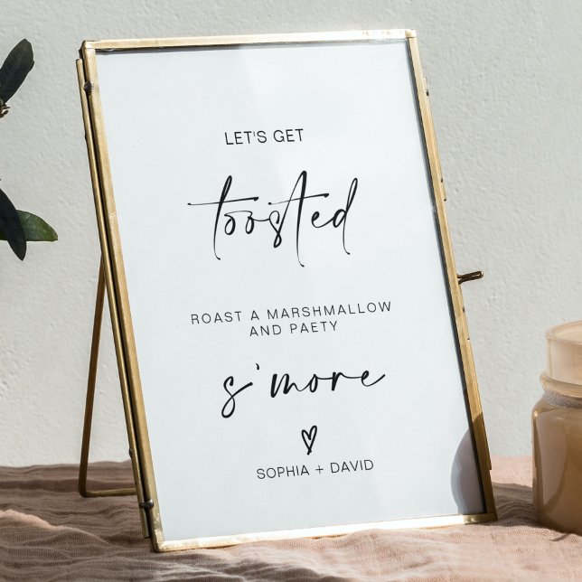 Roast a Marshmallow und Party| S'more Station Sign Poster (Von Creator hochgeladen)