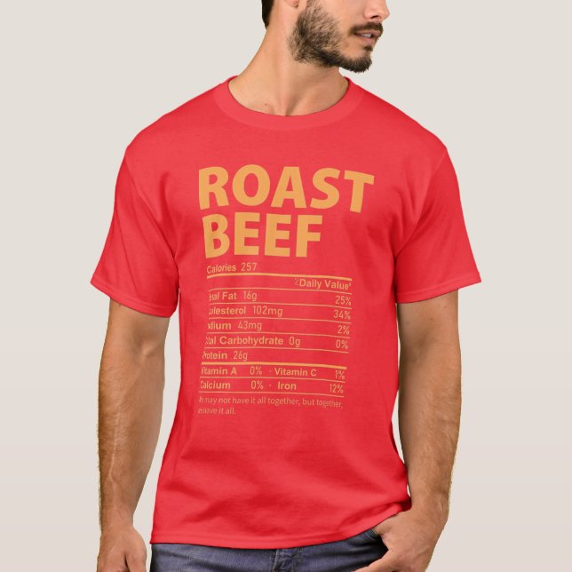 Roast Beef Kostüm Funny Erntedank Food Nutriti T-Shirt (Vorderseite)