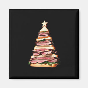 Roast Beef Sandwich Weihnachtsbaum Magnet