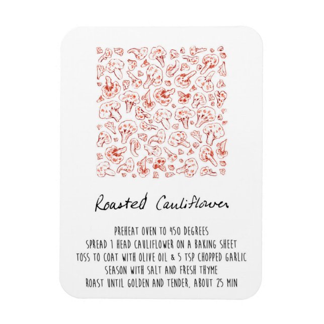 Roastes Blumenzapfel Magnet (Vertikal)