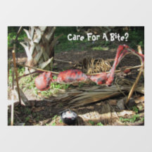 Roasting Skeleton Halloween Fensterklammer