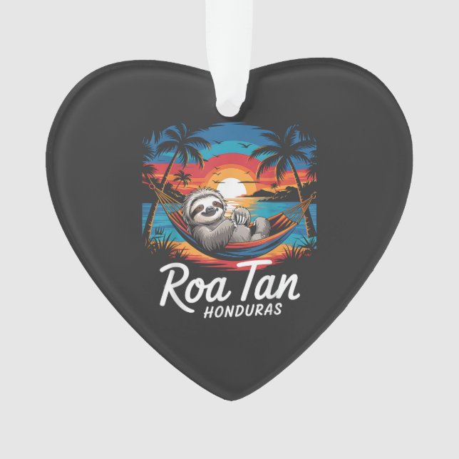 Roatan-Faultier, Roatan-Honduras-Faultier, Roatan- Ornament (Vorderseite)