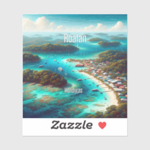 Roatan Honduras 3 Inch Vinyl Sticker