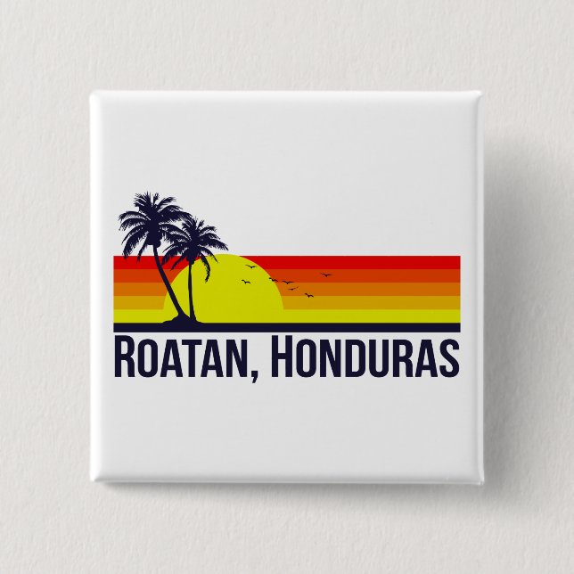 Roatan Honduras Button (Vorderseite)