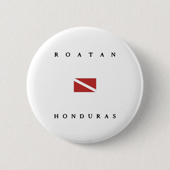 Roatan Honduras Button (Vorderseite)