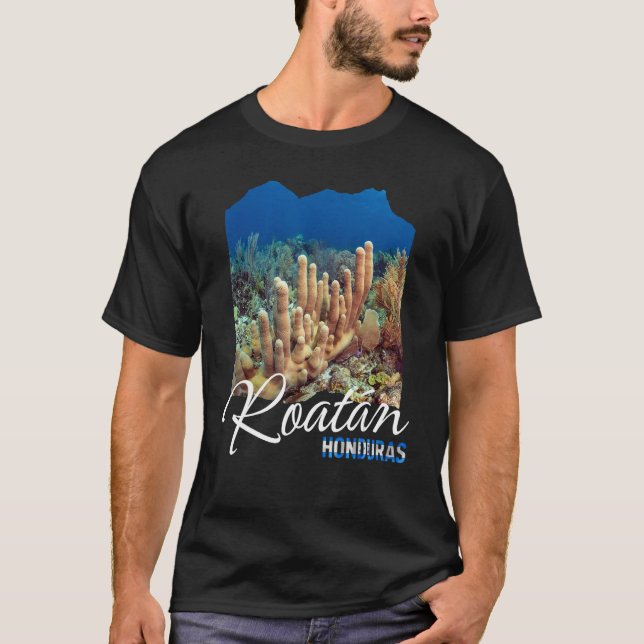 Roatan Honduras Coral Reef Scuba Diving Roatan T-Shirt (Vorderseite)