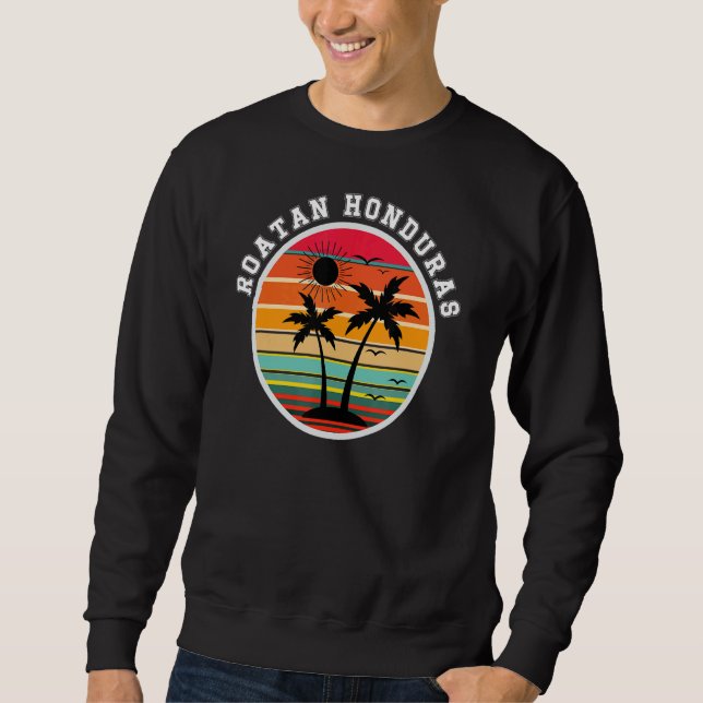 Roatan Honduras Matching Family Vacation Sweatshirt (Vorderseite)