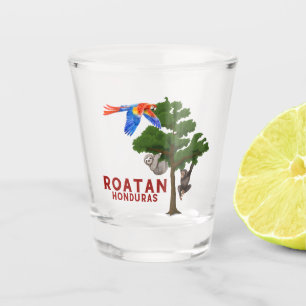 Roatan, Honduras-Schießglas Schnapsglas