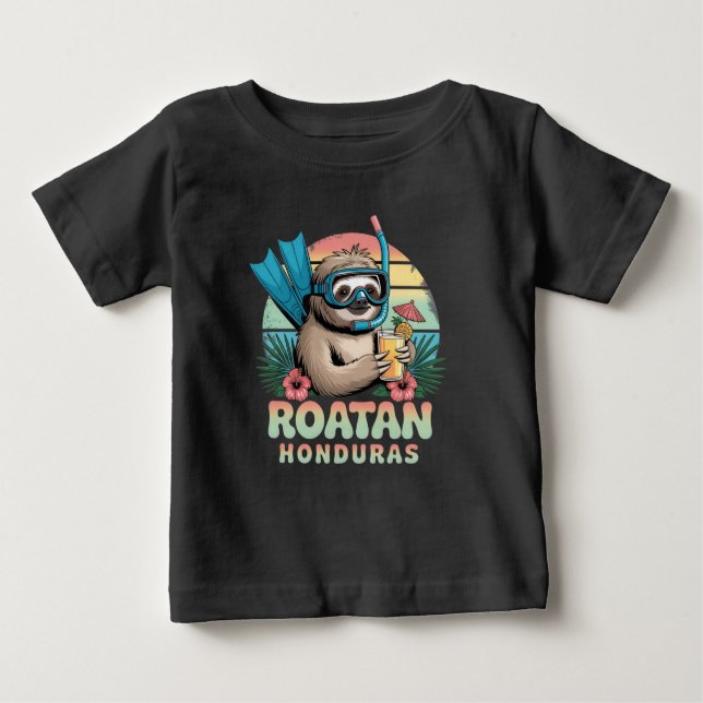 Roatan Honduras Sloth, Roatan Sloth, Roatan  Baby T-shirt (Vorderseite)