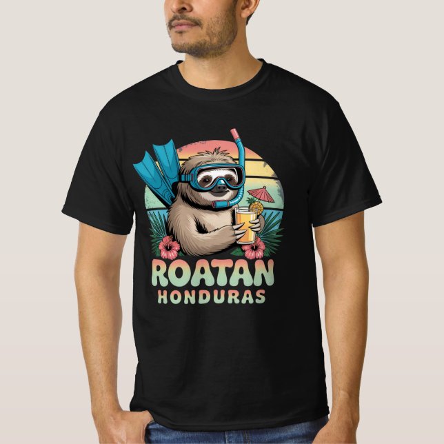 Roatan Honduras Sloth, Roatan Sloth, Roatan  T-Shirt (Vorderseite)