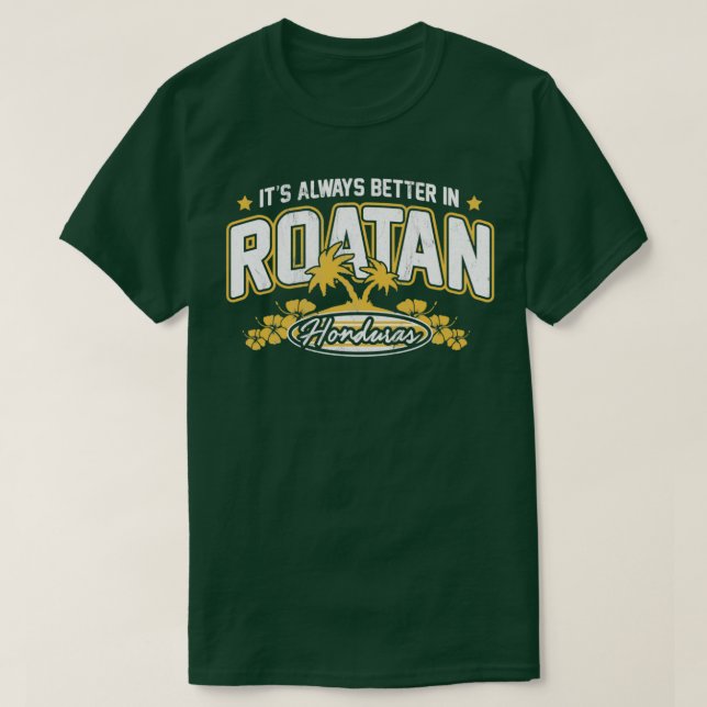 Roatan Honduras Souvenir Roatan Geschenkreise T-Shirt (Design vorne)