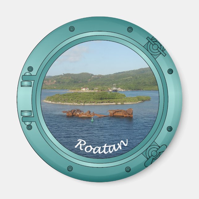 Roatan Porthole Magnet (Vorne)